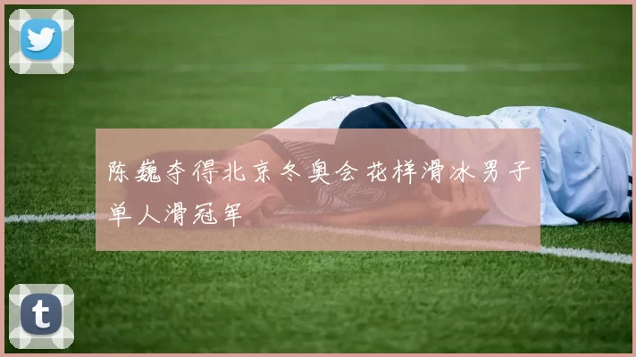 陈巍夺得北京冬奥会花样滑冰男子单人滑冠军